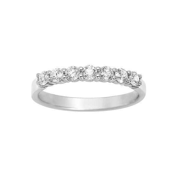 Alliance demi diamant 0.43ct Or Blanc 750