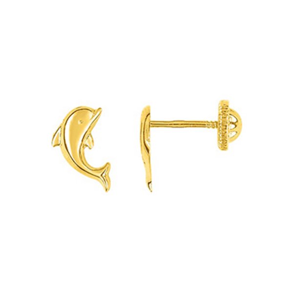 Boucles d'oreilles clou vis Or Jaune 750