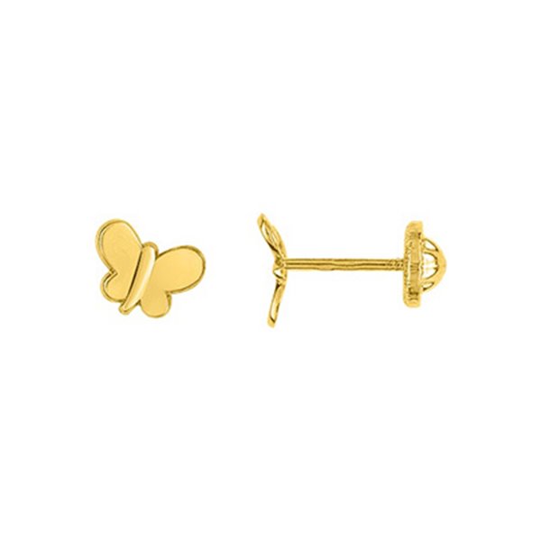 Boucles d'oreilles clou vis Or Jaune 750