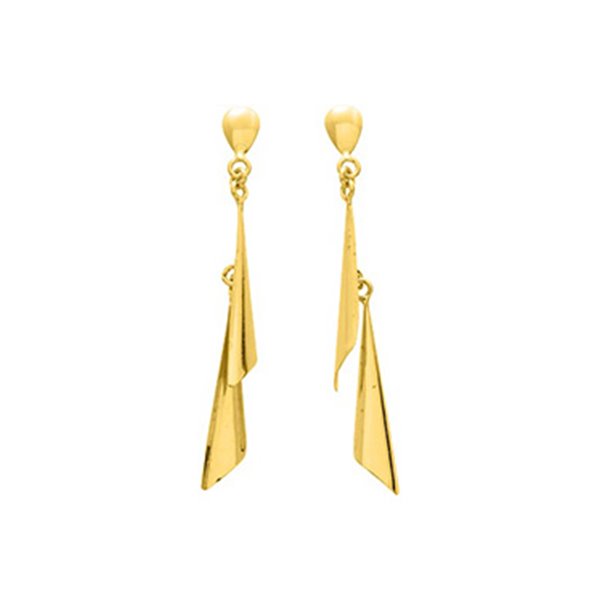 Boucles d'oreilles pendantes Or Jaune 375