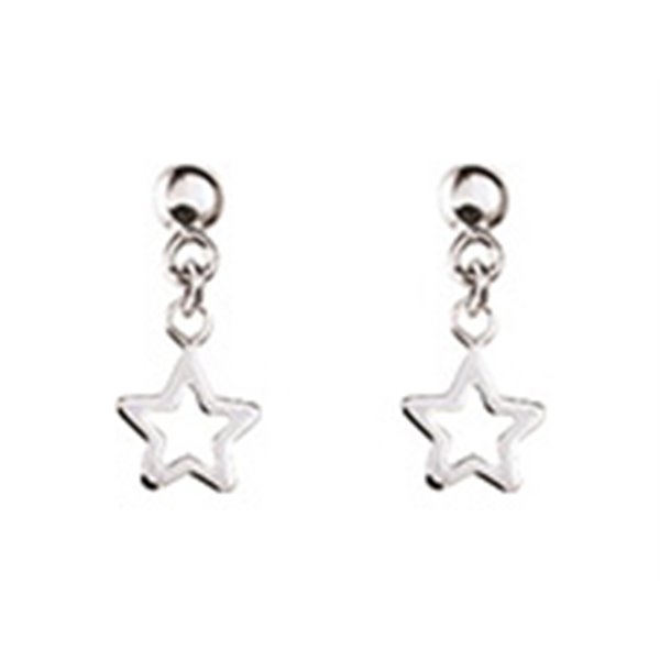 Boucles d'oreilles pendantes Or Blanc 375