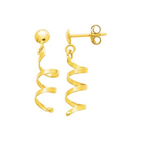 Boucles d'oreilles pendantes Or Jaune 375