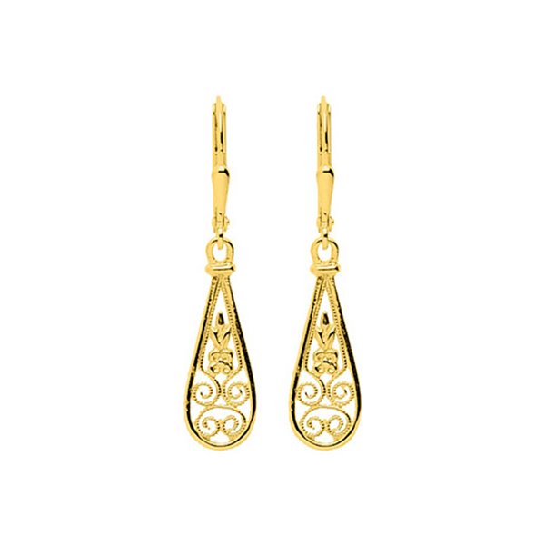 Boucles d'oreilles dormeuses Or Jaune 375