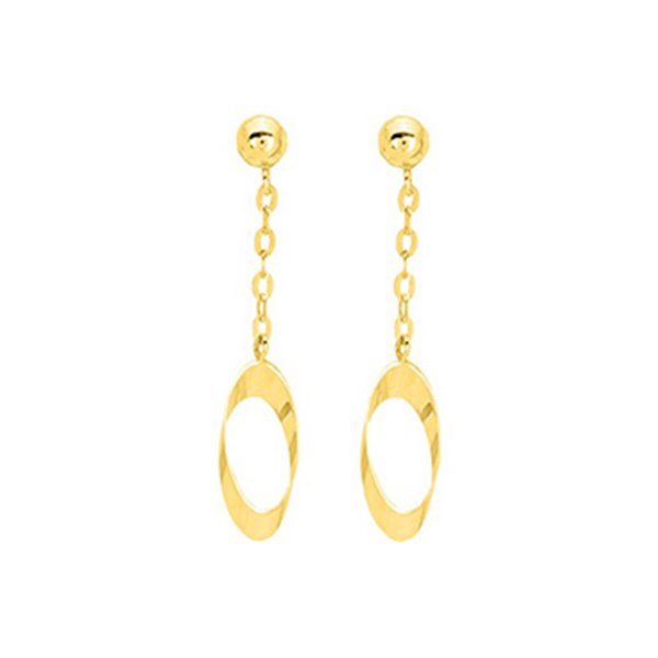 Boucles d'oreilles pendantes Or Jaune 375