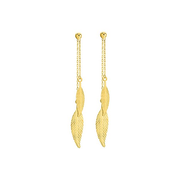 Boucles d'oreilles pendantes Or Jaune 375