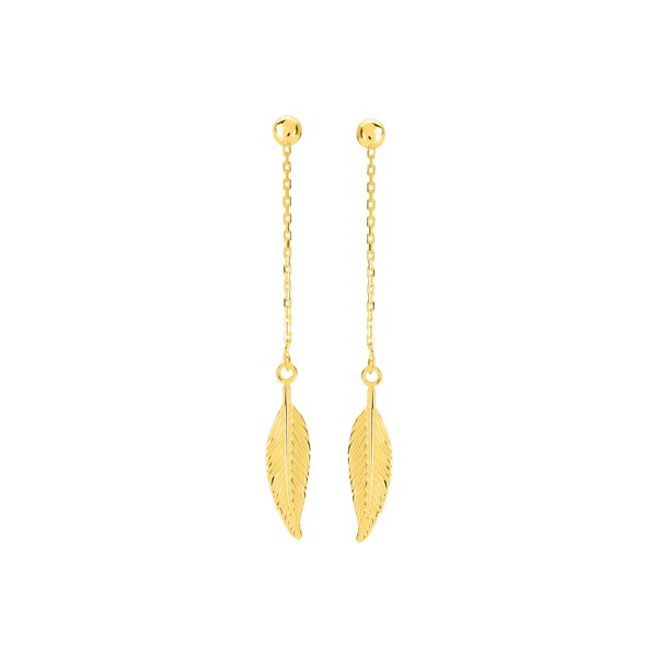 Boucles d'oreilles pendantes Or Jaune 375