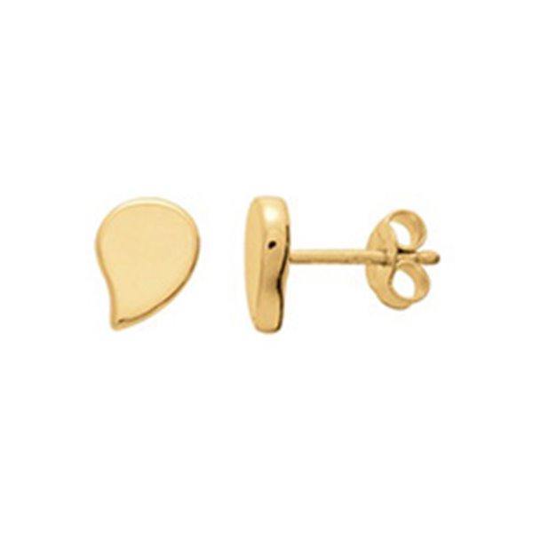 Boucles d'oreilles clou électroformées Or Jaune 750