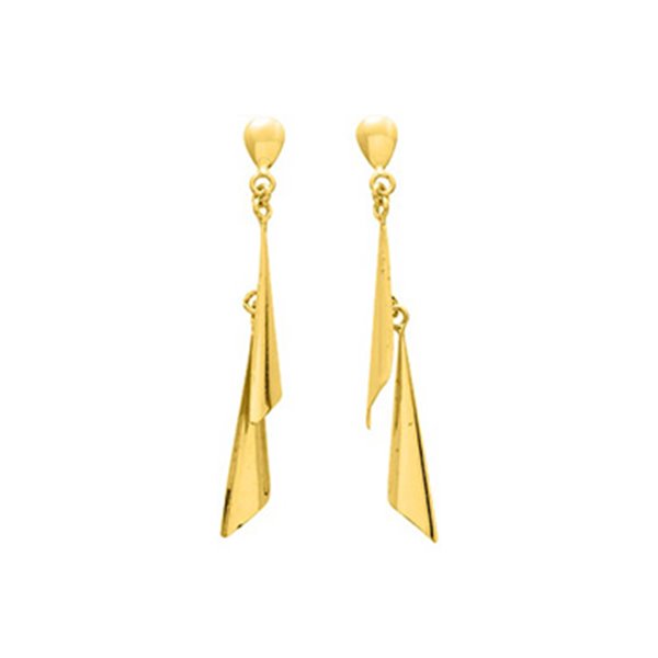 Boucles d'oreilles pendantes Or Jaune 750