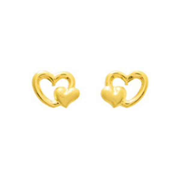 Boucles d'oreilles clou vis Or Jaune 750