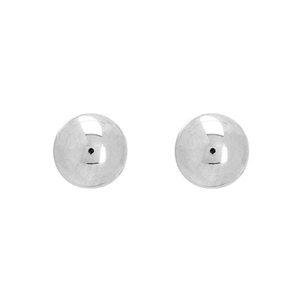 Boucles d'oreilles clou 5mm Or Blanc 750