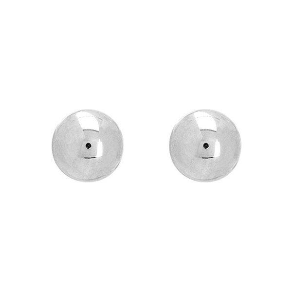 Boucles d'oreilles clou 8mm Or Blanc 750