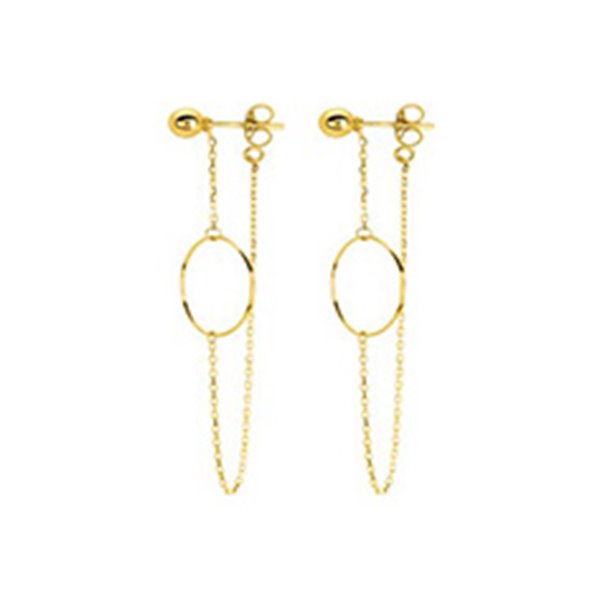 Boucles d'oreilles pendantes Or Jaune 750