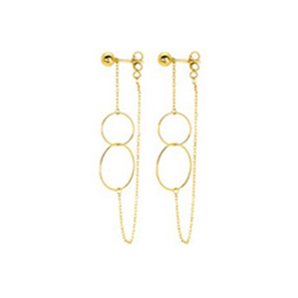 Boucles d'oreilles pendantes Or Jaune 750