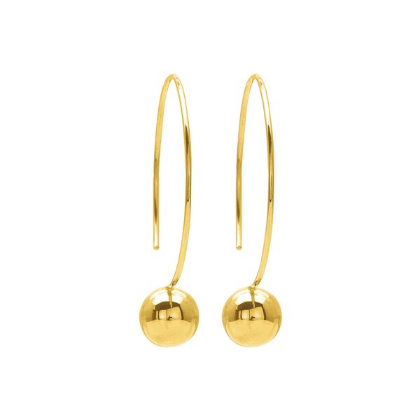 Boucles d'oreilles traversantes Or Jaune 750