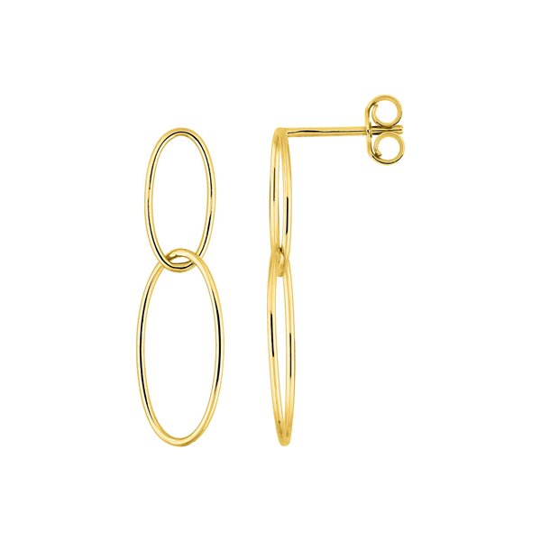 Boucles d'oreilles pendantes Or Jaune 750