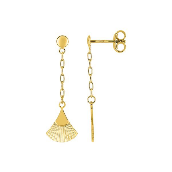 Boucles d'oreilles pendantes Or Jaune 750