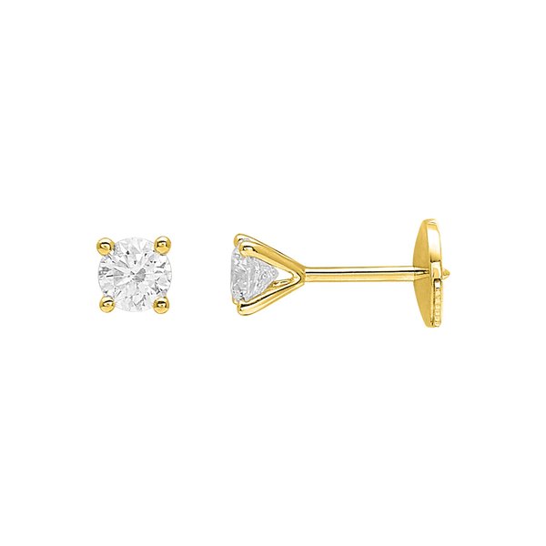 Boucles d'en Oreilles clou diamants 0.36ct