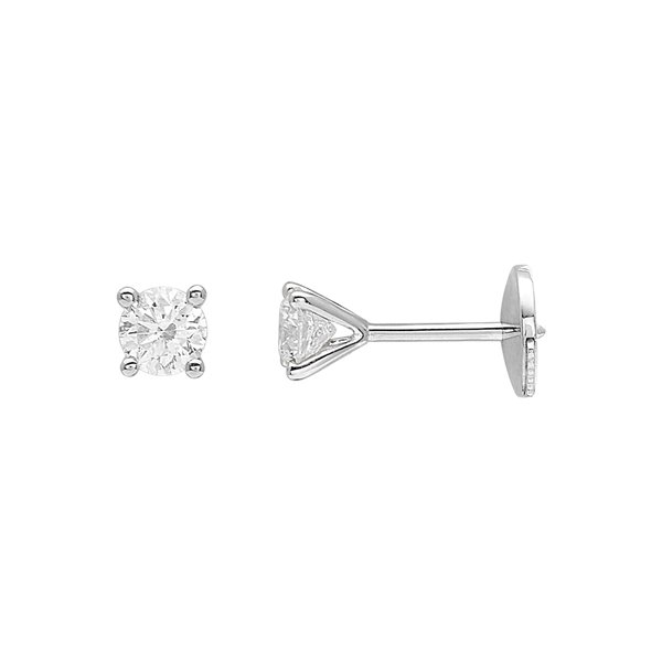 Boucles d'en Oreilles clou diamants 0.36ct