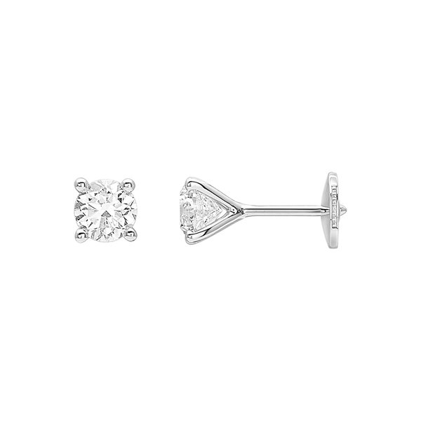 Boucles d'oreilles clou diamant 0.70ct