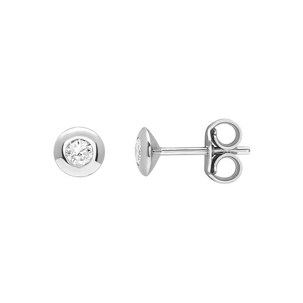 Boucles d'oreilles clou diamant 0.20ct