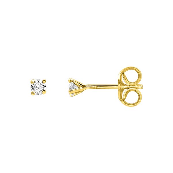 Boucles d'oreilles clou diamant 0.06ct