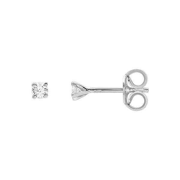 Boucles d'oreilles clou diamant 0.06ct