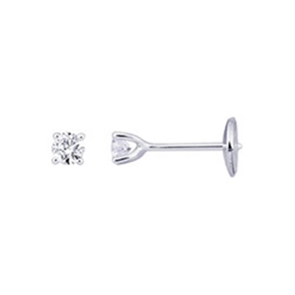 Boucles d'oreilles clou diamant 0.28ct