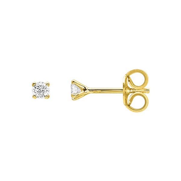 Boucles d'oreilles clou diamant 0.09ct