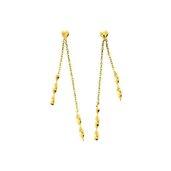 Boucles d'oreilles pendantes Or Jaune 750