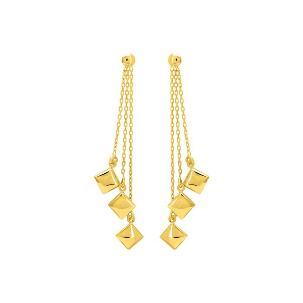 Boucles d'oreilles pendantes Or Jaune 750