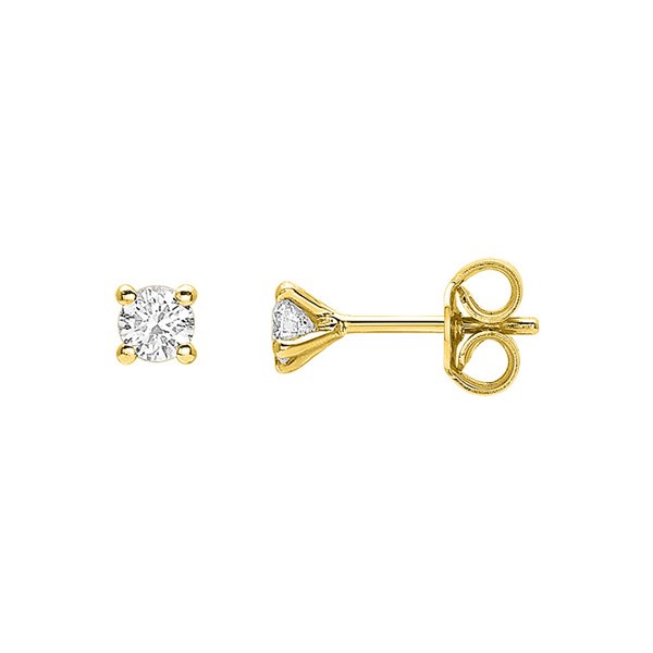 Boucles d'oreilles clou diamant 0.16ct