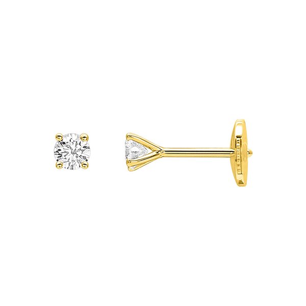 Boucles d'oreilles clou diamant 0.20ct