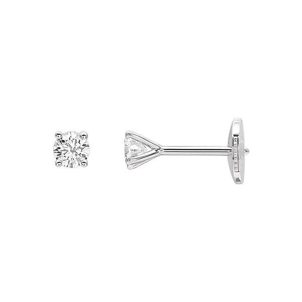 Boucles d'oreilles clou diamant 0.20ct