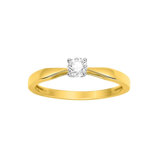 Solitaire diamant 0.23ct Or Jaune 750