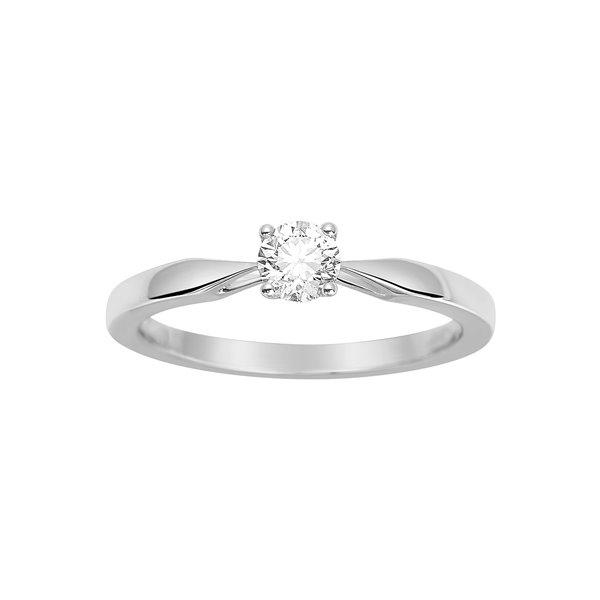 Solitaire diamant 0.30ct Or Blanc 750