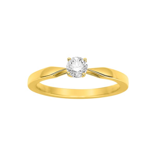 Solitaire diamant 0.35ct Or Jaune 750