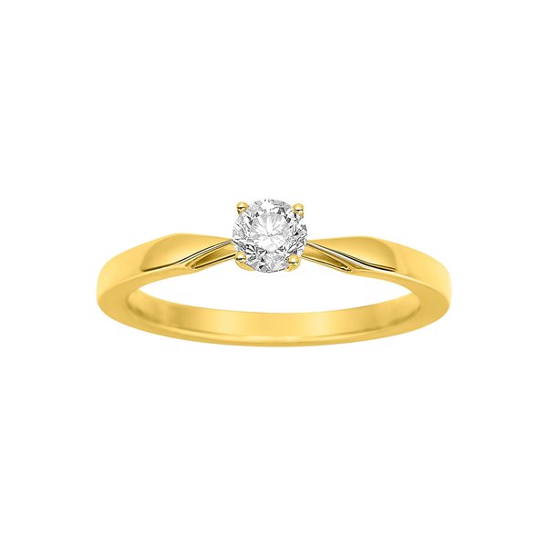 Solitaire diamant 0.35ct Or Jaune 750