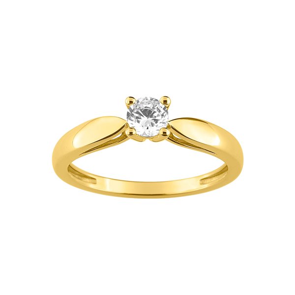 Solitaire diamant 0.30ct Or Jaune 750