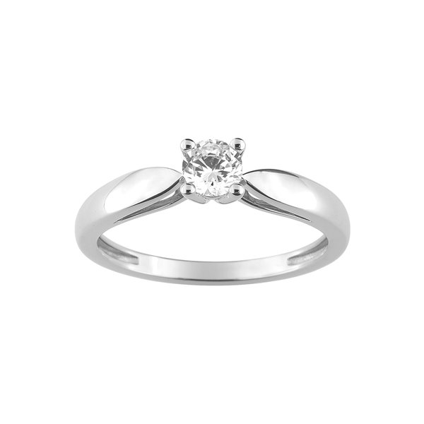 Solitaire diamant 0.30ct Or Blanc 750