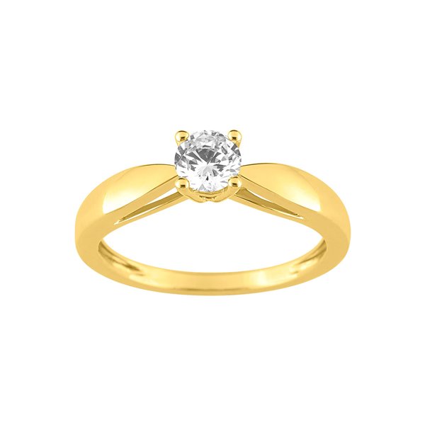 Solitaire diamant 0.40ct Or Jaune 750