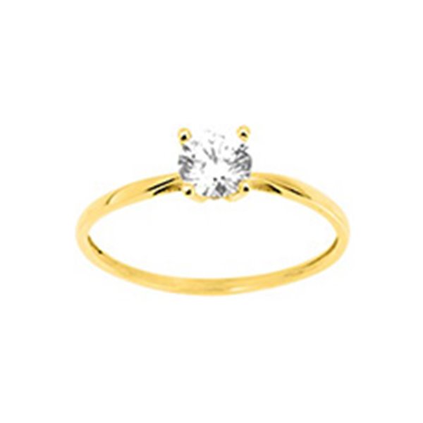 Solitaire oxyde(s) de zirconium Or Jaune 375