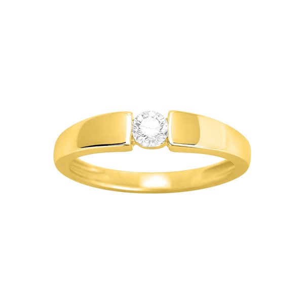 Solitaire diamant 0.23ct Or Jaune 750