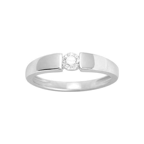 Solitaire diamant 0.23ct Or Blanc 750