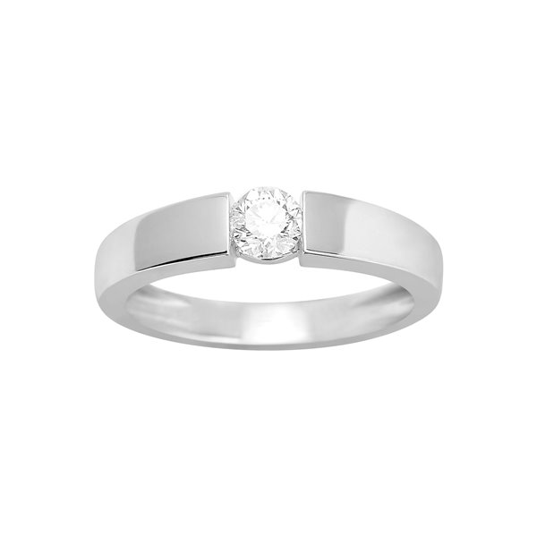 Solitaire diamant 0.30ct Or Blanc 750