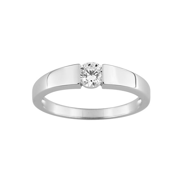 Solitaire diamant 0.40ct Or Blanc 750