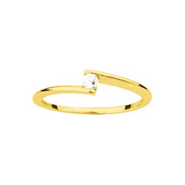 Solitaire diamant 0.06ct Or Jaune 750