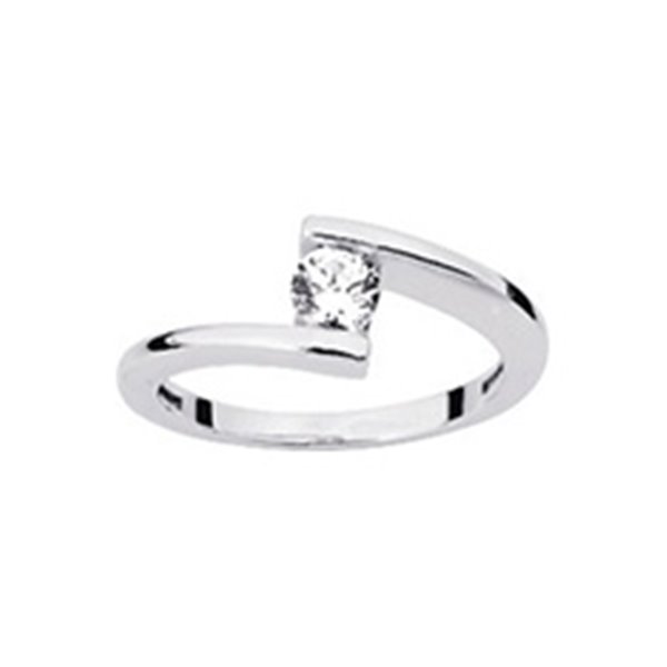 Solitaire diamant 0.30ct Or Blanc 750