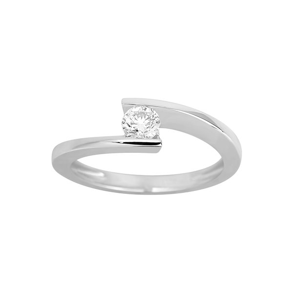 Solitaire diamant 0.30ct Or Blanc 750