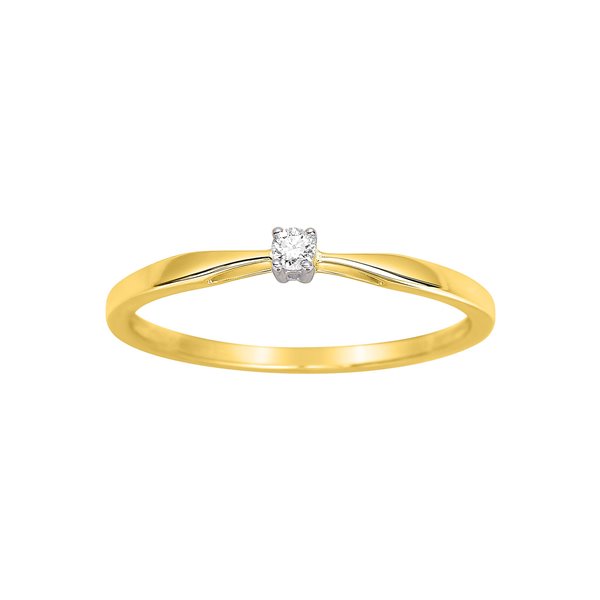 Solitaire diamant 0.04ct Or Jaune 750