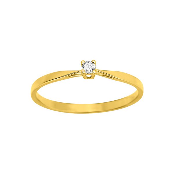 Solitaire diamant 0.04ct Or Jaune 750